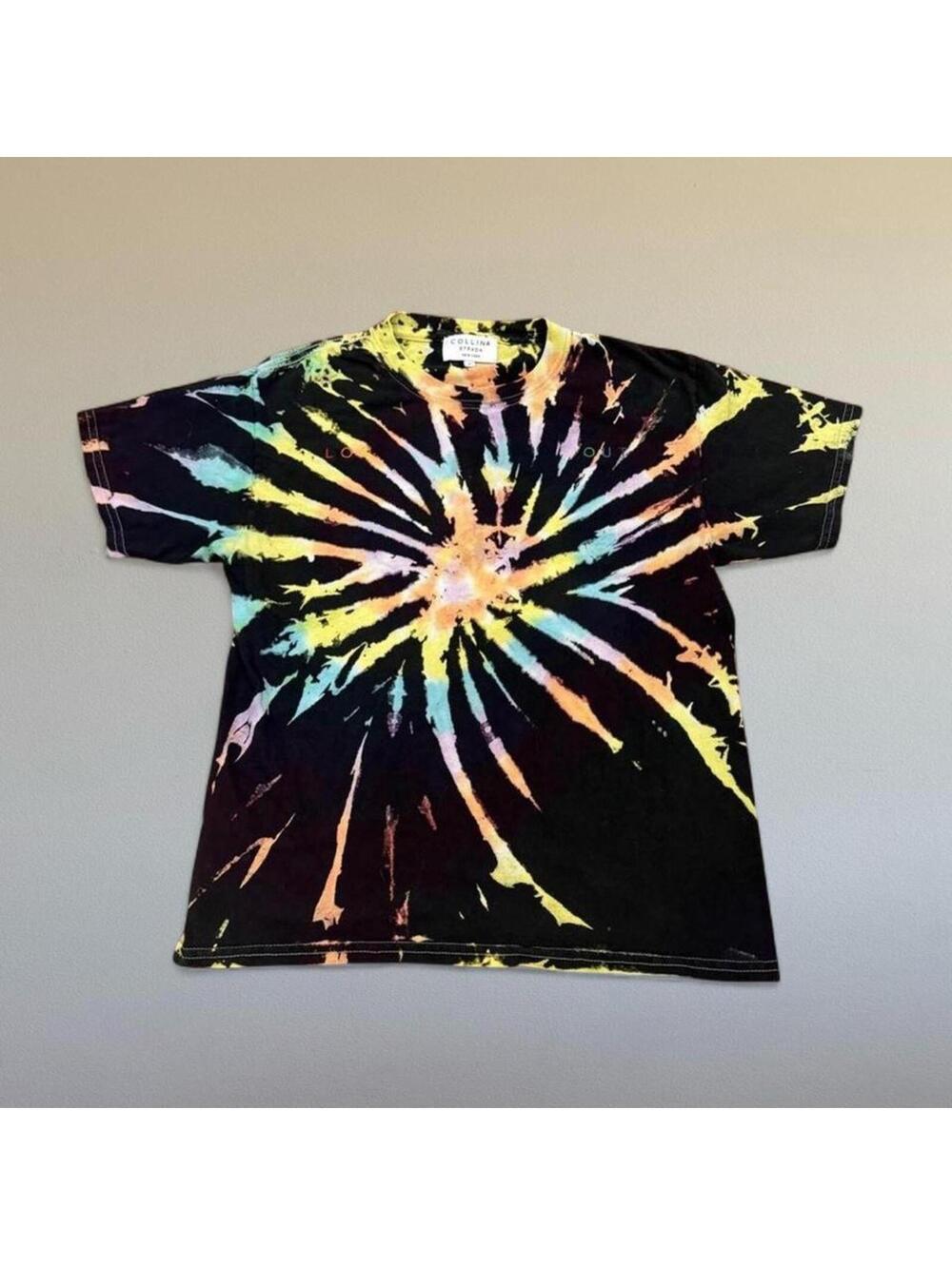Collina Strada Log Out tie dye t-shirt